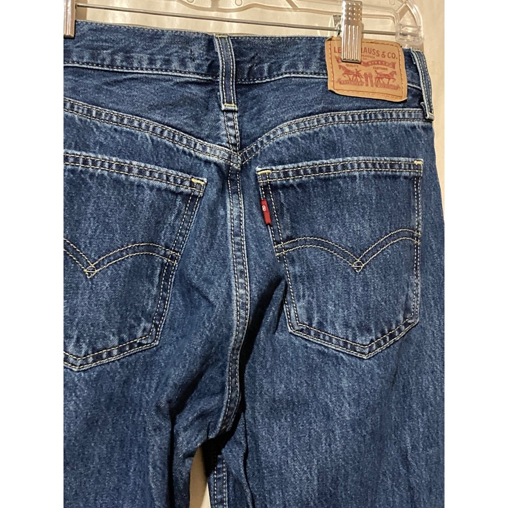 Levis Low Pro Straight Leg Jeans Dark Wash Denim Size 26 - Picture 7 of 8